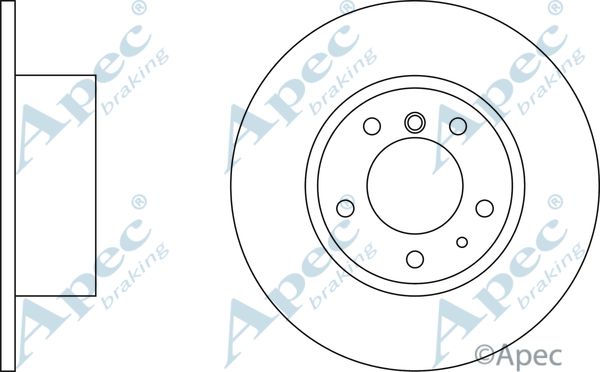 APEC BRAKING stabdžių diskas DSK914